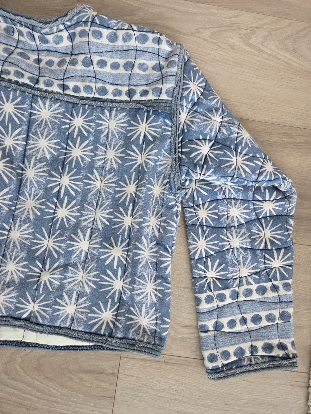 Free People Kara Quilted Jacket 💙🩵🤍 - Picture 11 of 11